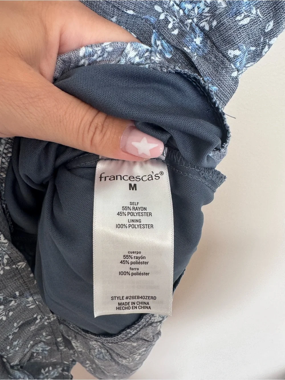 Francesca’s Diane Flutter Sleeve Romper